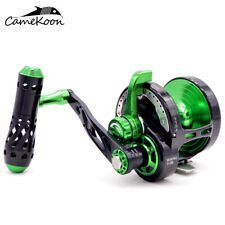 Camekoon Conventional Reels Smooth Lever Drag Deep Sea Offshore Trolling Fishing