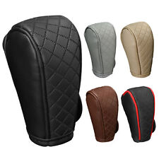 No Slip Universal Auto Car Hand Gear Shift Knob Cover Leather Protector For Auto