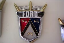 1955 Ford Fairlane New Trunk Crest Emblem Retainer Sunliner Crown Victoria