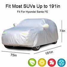 Full Car Cover Outdoor Waterproof All Weather Protection For Hyundai Santa Fe