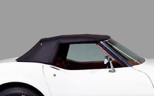 Us Made 1968-1975 Corvette Convertible Soft Top Roof Black Vinyl Pads Straps 