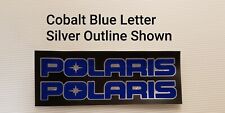 Polaris Two Color Decal Letters With Outline Vinyl Tracked