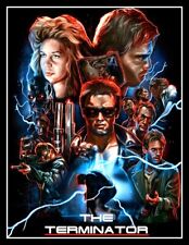 4.75 Schwarzenegger Terminator Vinyl Sticker. Classic 80s Sci-fi Movie Decal.