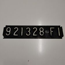Italy Italian Front License Plate From Firenze City Of Art And Love 1978
