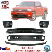 Front Bumper Face Bar Kit With Fog For 2007- 2013 Chevy Silverado 1500 Series