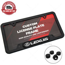 Gloss Black Front Or Rear For Lexus Sport License Plate Frame Protect Cover Gift