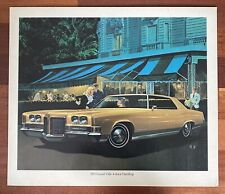 Vintage 1971 Pontiac Grand Ville Advertising Sign Poster Vk Af Art Fitzpatrick