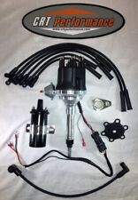 Small Cap Chevy I6 6 Cylinder 235 Hei Distributor 45k Coil Black Usa Wires