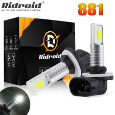 Ridroid 6000k 881 Led Fog Driving Light Bulb Drl Lamp Super Bright White 886 898