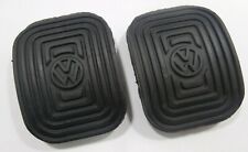 Pedal Pads Set Of 2 With Logo Clutch Brake Pair Volkswagen Bug Bus Ghia Van
