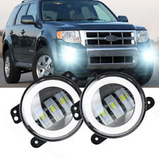 For 2007-2012 Ford Escape Fog Lights Bumper Driving Lamps Clear Lens Pair