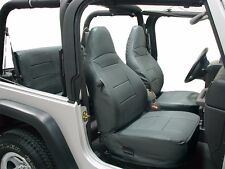 For 1997-2002 Jeep Wrangler Tj Sahara S.leather Custom Fit Seat Covers Charcoal
