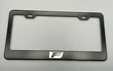 Lexus F Sport Logo Black License Plate Frame Stainless Steel With Laser Engraved