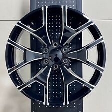 22 Sierra Style Black Milled Wheels Rims Fits 6x139.7 Chevy Tahoe Suburban Z71