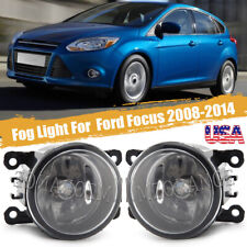 For 2008-2014 Ford Focus Fog Lights Front Bumper Lamp Clear Lens Left Right