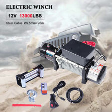 13000lbs Electric Winch 12v Steel Cable Off-road For Jeep Truck Trailer 4wd