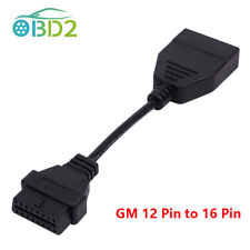 12 Pin Obd1 To 16 Pin Obd2 Auto Car Diagnostic Connect Adapter Cable For Gm