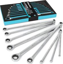 Extra Long Ratcheting Wrench Set Combination Wrench Set Metric 9-piece8-22mm