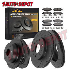 Front Rear High Carbon Steel Brake Rotors Brake Pads For Chevy Silverado 14-18