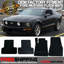 Fit 05-09 Mustang Oe Factory Fitment Floor Mats Carpet Front Rear Nylon Black