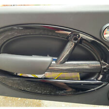 Carbon Style Side Interior Door Hanle Cover Trim Fit For Mini Cooper R50 R52 R53