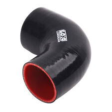 Silicone Hose 2.5 To 3 Inch 90 Degree Reducer 63mm - 76mm Pipe Coupler Black