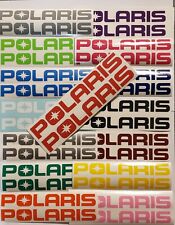 Polaris Premium Vinyl 2 Pack Decals Pick Color Size Tracked Insured