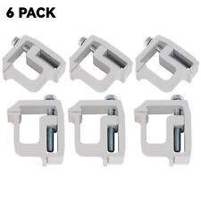 6 Piece Heavy Duty Aluminum Pickup Truck Cap Topper Camper Shell Mounting Clamps