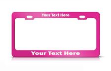 Aluminum License Plate Frame Custom Personalized Text Custom Quality Car Gifts