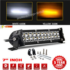 Dual Row 714202632 Inch Led Light Bar White Amber Offroad Lamp Suv Truck