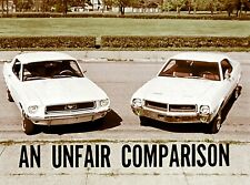 1968 Amc Javelin Versus Mustang - Unfair Comparison Film - Cd Mp4 Or Dvd Format