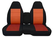 Front Set Car Seat Covers Fits Chevy S10 Truck 94-04 6040 Seat With Console