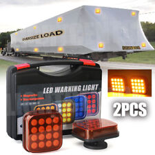 2 Magnetic Wireless Led Tow Towing Trailer Rear Tail Lights Battery Operated Usb