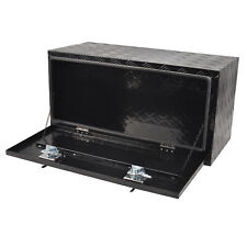 36x18x17 Black Aluminum Tool Box Truck Trailer Bed Underbody Storagelock Key