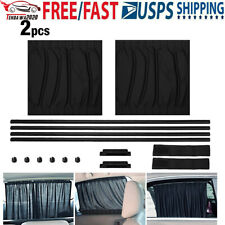 2x Car Sun Shade Side Window Curtain Foldable Auto Uv Protection Accessories