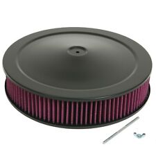 Black Air Cleaner Drop Base Re-usable Filter 14x3 Bb Chevy 396 427 454 496 502