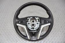 12-15 Chevy Camaro Ss Leather Steering Wheel Black Afjstone Stitch Lt. Wear