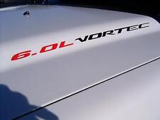 6.0l Vortec 2 Hood Sticker Decals Emblem Chevy Silverado Gmc Sierra 2500 Hd