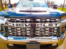 2020-2023 Chevy Silverado 2500 Hd Chrome Grille Insert Grill Overlay Lt Wt Cust