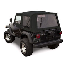 Jeep Wrangler Tj Soft Top 1997-02 Tinted Windows Upper Doors Black Sailcloth