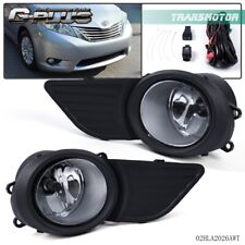 Fit For 11-17 Toyota Sienna Clear Lens Bumper Driving Fog Light Wswitchwiring