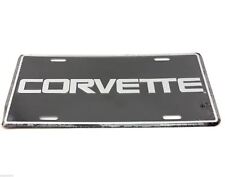 Chevy Chevrolet Corvette Word Licensed Aluminum Metal License Plate Tag