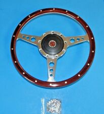 New 13 Wood Steering Wheel And Adaptor For Mgb 1970-76 Mg Midget 1970-77