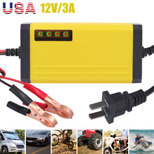 12v Car Rv Battery Charger Smart Automatic Pulse Repair Trickle Charger Agm Gel