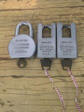 Lot Of 3 American Lock Co. Series 5300 700 Hardened Padlocks 1 Key Each