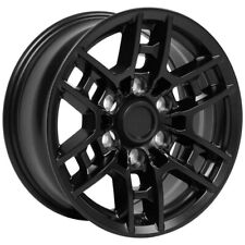 16x7 Satin Black Wheels Fits Toyota 4 Runner Tacoma Sequoia 6x139 Set Of 4 16