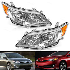 Fit For 2012-14 Toyota Camry Hybrid Reflector Projector Halogen Headlights Pair