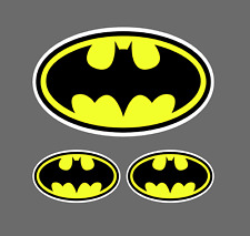 Batman Logo Sticker Oval Decal Superhero Color 3 For 1 - Free Shipping