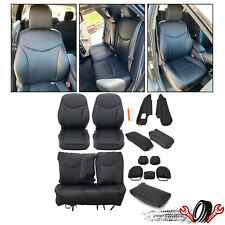 Frontrear Warmrest Seat Covers Kit Black Upholstery For Toyota Prius 2010-2015