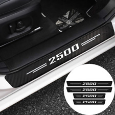 4pcs For Dodge Ram 2500 Carbon Fiber Leather Car Door Sill Plate Protector Cover